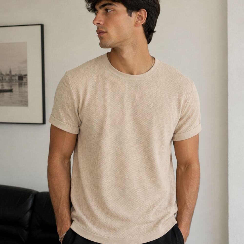 Abercrombie fitch beige textured